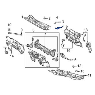 Toyota OE - Left Cowl Cover Seal