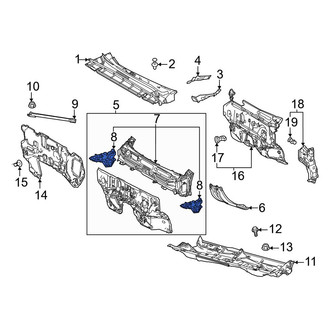 Toyota OE - Front Right Cowl Side Panel