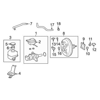 Toyota OE - Cowl - Components on Dash Panel (L / LE / Limited / Platinum / XLE)