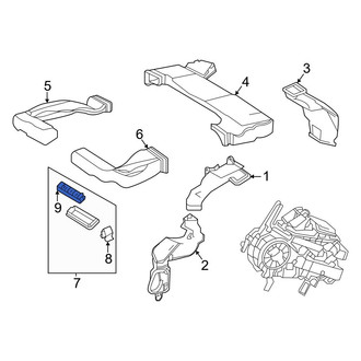 Toyota OE - Rear Dashboard Air Vent