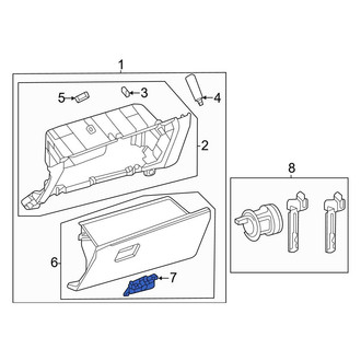 Toyota OE - Front Glove Box Handle