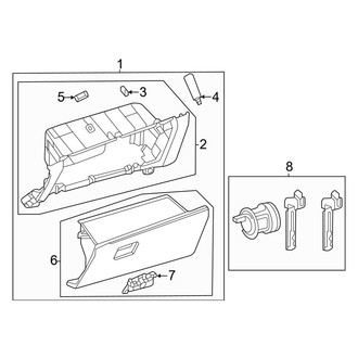 Toyota OE - Instrument Panel - Glove Box
