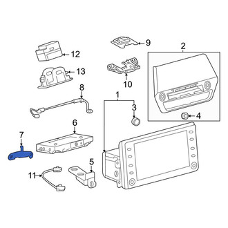 Toyota OE - Left GPS Navigation Control Module Bracket