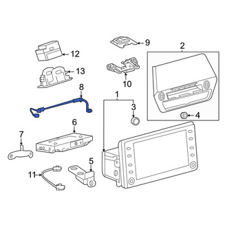 Toyota OE - GPS Navigation System Antenna Cable