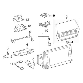 Toyota OE - Instrument Panel - Sound System (Displays and Components)