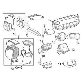 Toyota OE - Center Console (Rear Section)