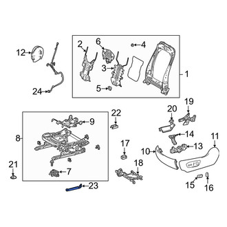 Toyota OE - Front Center Left Seat Track Cover