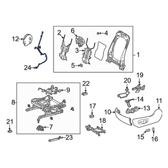 Toyota OE - Front Left Power Seat Wiring Harness