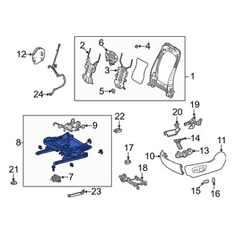 Toyota OE - Front Left Seat Track