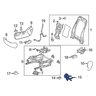 Toyota OE - Right Power Seat Wiring Harness Bracket
