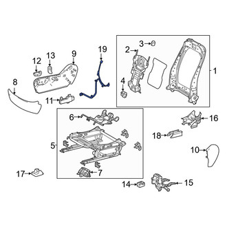 Toyota OE - Front Right Power Seat Wiring Harness