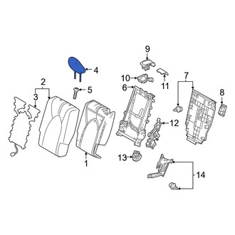 Toyota OE - Center Left Headrest