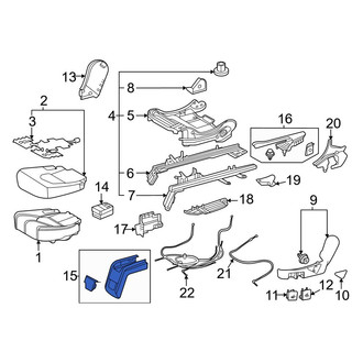 Toyota OE - Seat Track Cover