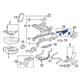 Toyota OE - Seat Track Cover