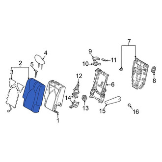 Toyota OE - Center Right Seat Back Cushion Cover