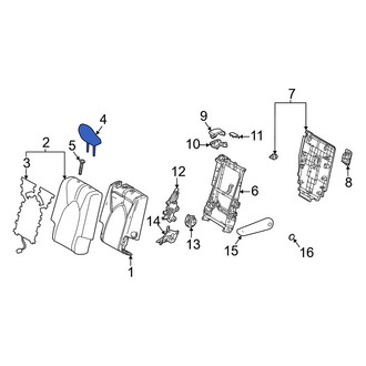 Toyota OE - Center Left Headrest