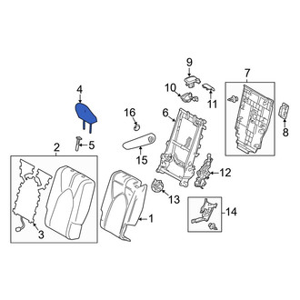 Toyota OE - Center Left Headrest