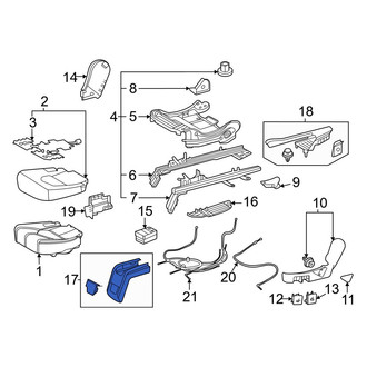Toyota OE - Seat Track Cover
