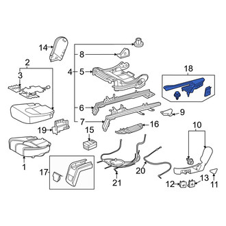 Toyota OE - Seat Track Cover