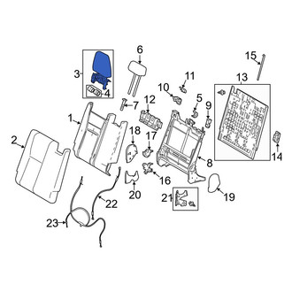 Toyota OE - Rear Outer Headrest