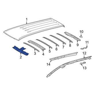 Toyota OE - Front Roof Header Panel