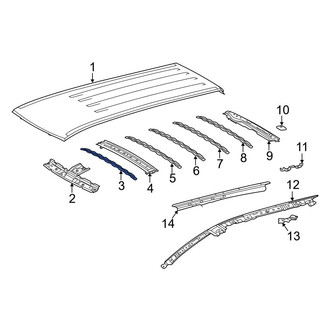 Toyota OE - Front Roof Panel Reinforcement