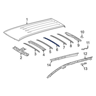 Toyota OE - Center Roof Panel Reinforcement