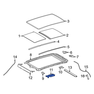 Toyota OE - Center Left Sunroof Frame Bracket
