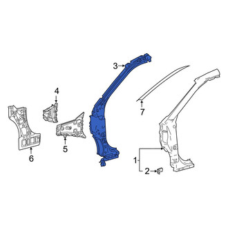 Toyota OE - Left Body A-Pillar Reinforcement