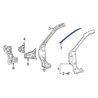 Toyota OE - Front Left Black Out Tape