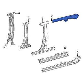 Toyota OE - Left Roof Side Rail