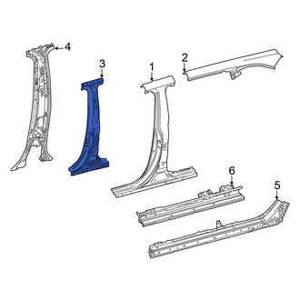 Toyota OE - Left Body B-Pillar Reinforcement