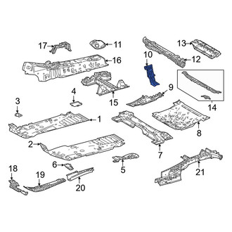 Toyota OE - Front Left Floor Side Rail Reinforcement