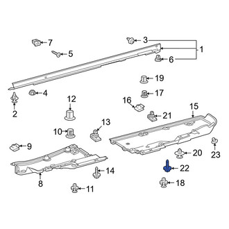Toyota OE - Floor Pan Splash Shield Bolt