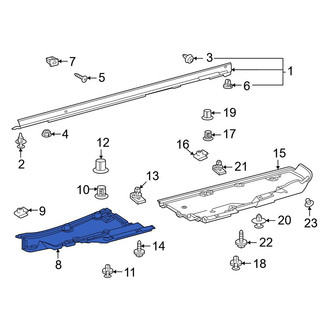 Toyota OE - Rear Floor Pan Splash Shield