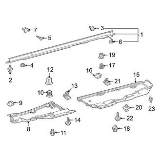 Toyota OE - Pillars, Rocker & Floor - Exterior Trim