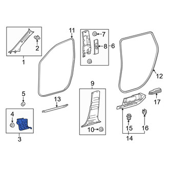Toyota OE - Left Kick Panel Trim