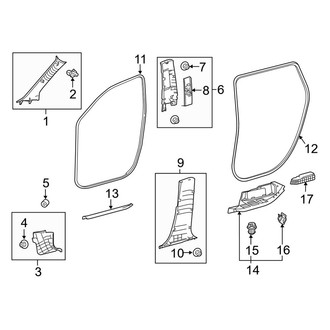 Toyota OE - Pillars, Rocker & Floor - Interior Trim