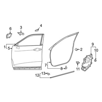Toyota OE - Front Door - Door & Components