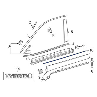 Toyota OE - Door Molding Seal