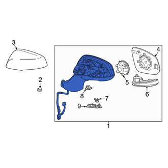 Toyota OE - Front Right Door Mirror
