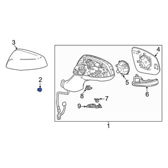 Toyota OE - Door Mirror Nut