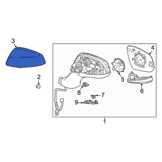 Toyota OE - Front Left Door Mirror Cover