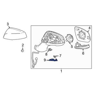 Toyota OE - Front Right Door Mirror Cap