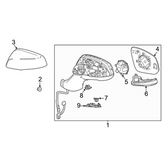 Toyota OE - Front Door - Outside Mirrors