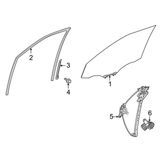 Toyota OE - Front Door - Glass & Hardware