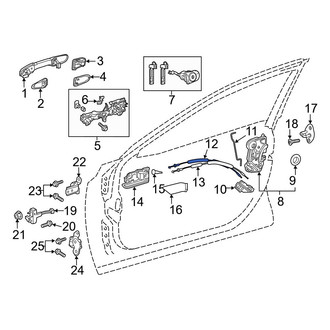 Toyota OE - Front Door Latch Cable