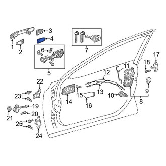 Toyota OE - Front Exterior Door Handle Cover Gasket