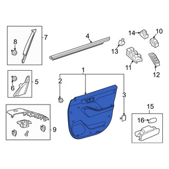 Toyota OE - Front Left Inner Door Interior Trim Panel