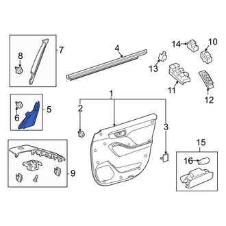 Toyota OE - Front Left Door Mirror Trim Ring